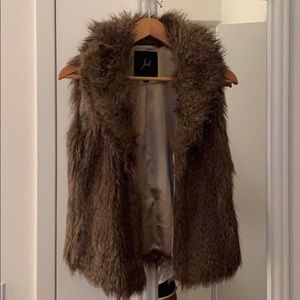 Brown Faux Fur Vest